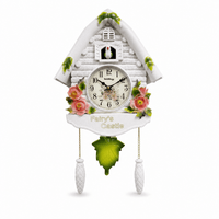 Royal Opera Flower Traditional Pendulum Cuckoo Clock