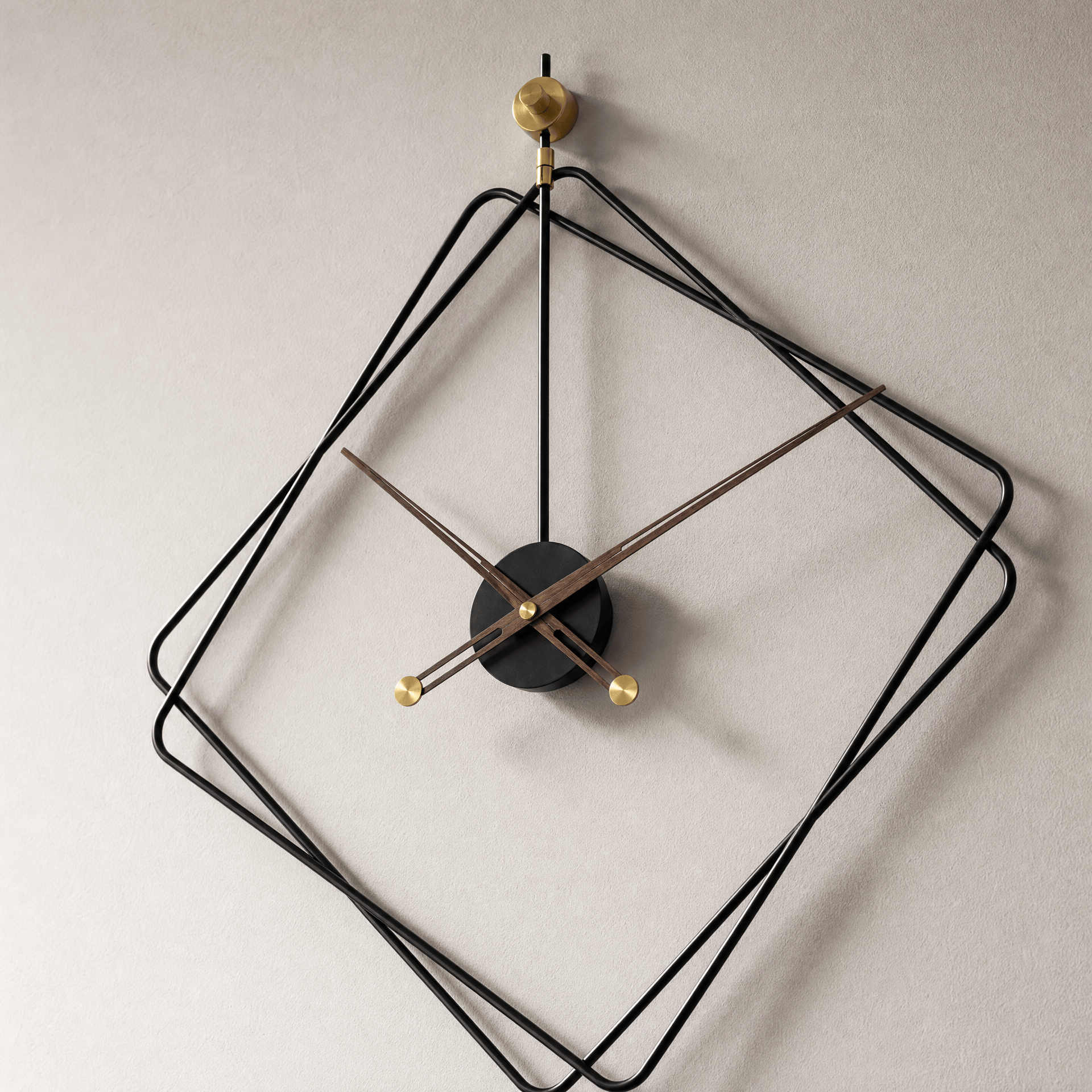 Royal Opera Geometric Diamond Large Face Wall Clock