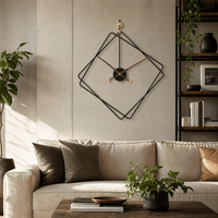 Royal Opera Geometric Diamond Large Face Wall Clock