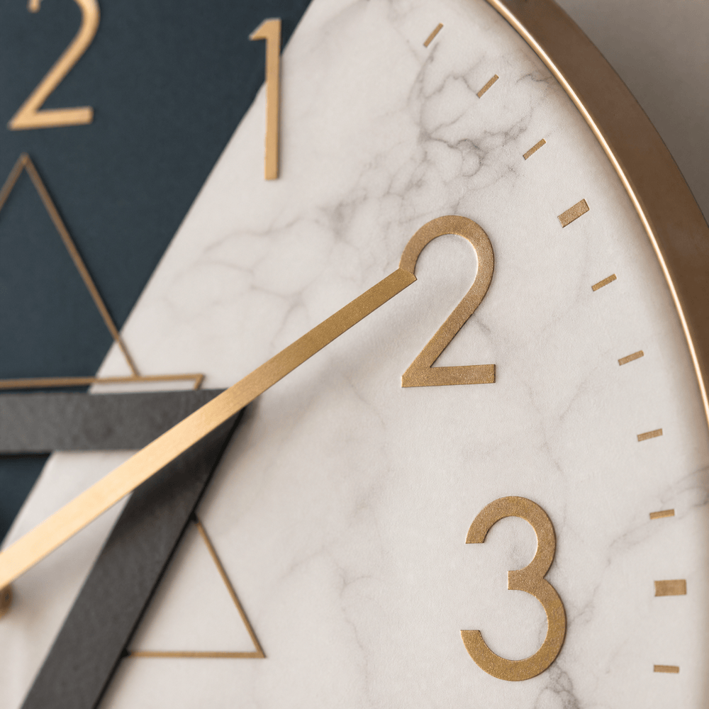 Royal Opera Geometric Raised Numerals Wall Clock