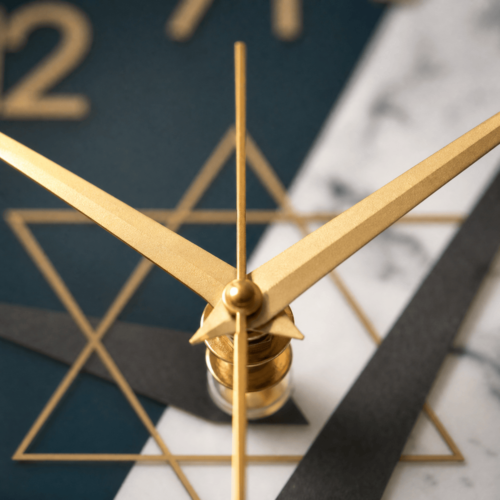 Royal Opera Geometric Raised Numerals Wall Clock