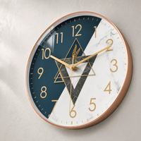Royal Opera Geometric Raised Numerals Wall Clock