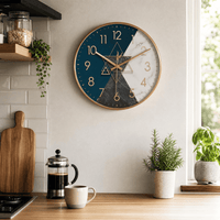 Royal Opera Geometric Raised Numerals Wall Clock
