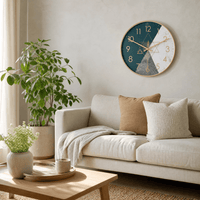 Royal Opera Geometric Raised Numerals Wall Clock