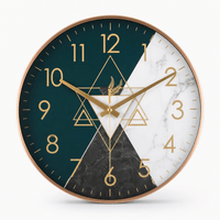 Royal Opera Geometric Raised Numerals Wall Clock