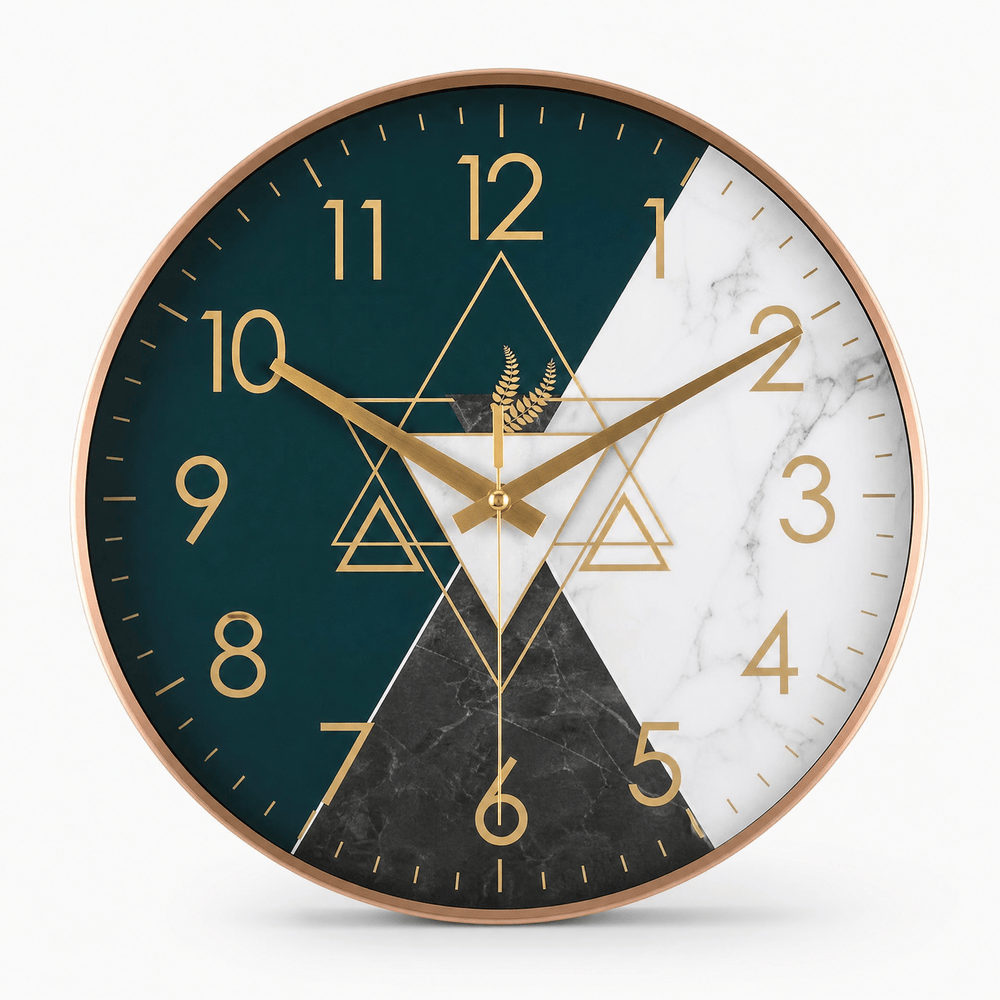 Royal Opera Geometric Raised Numerals Wall Clock