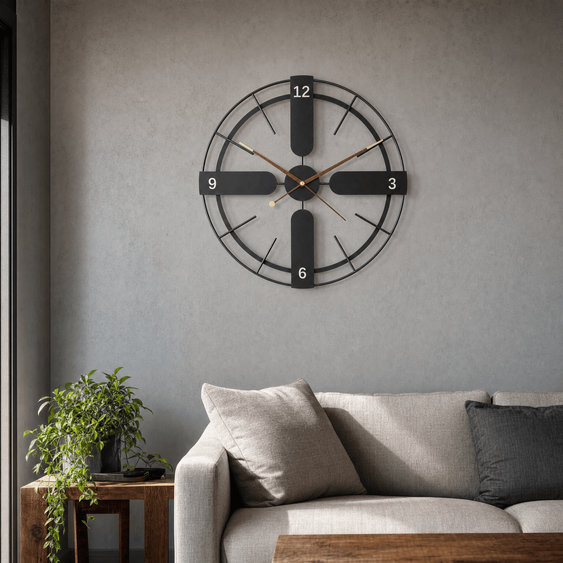 Royal Opera Geometric Silent Wall Clock