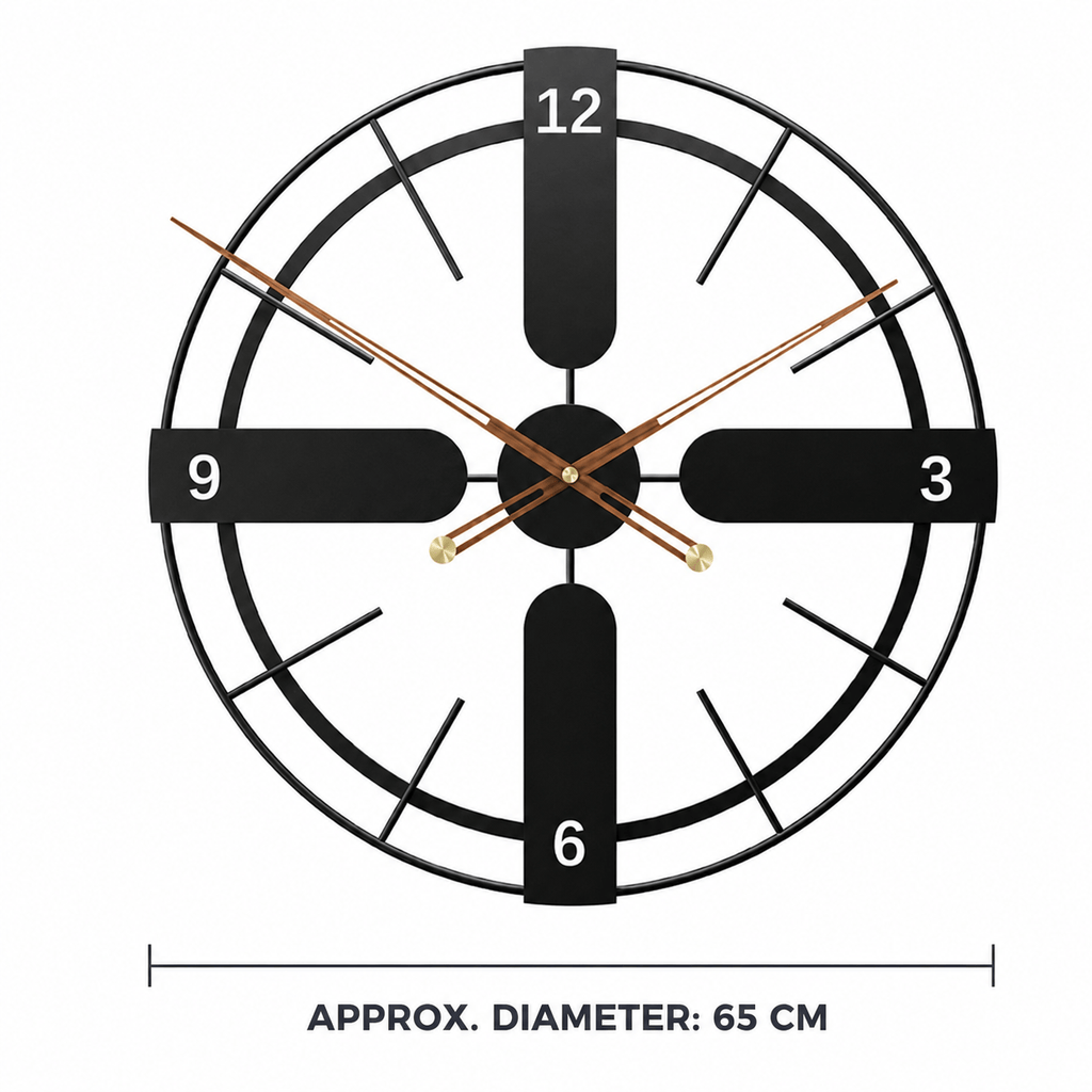 Royal Opera Geometric Silent Wall Clock