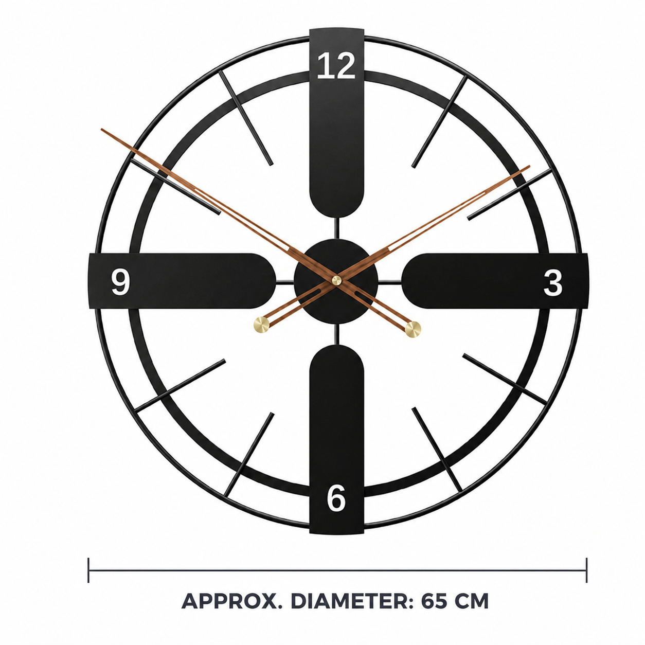 Royal Opera Geometric Silent Wall Clock