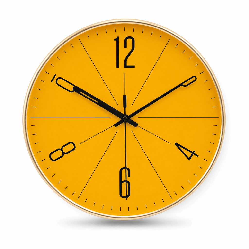 Royal Opera Gold / 25cm Minimalist Round Wall Clock