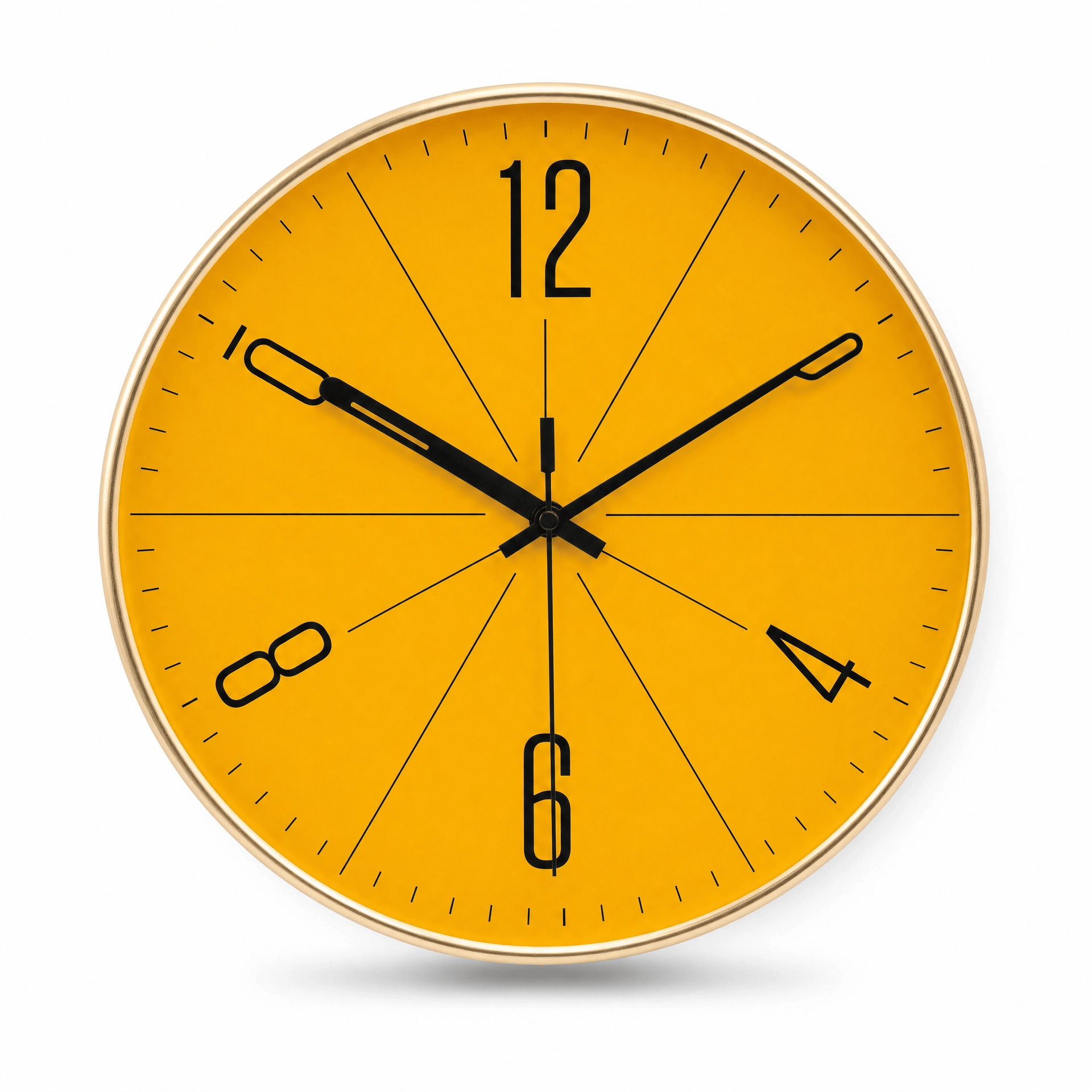 Royal Opera Gold / 25cm Minimalist Round Wall Clock