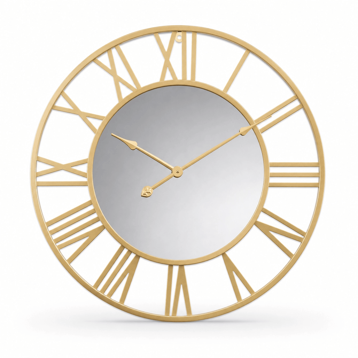 Royal Opera Gold / 40 cm Modern Mirrored Wall Clock Silent