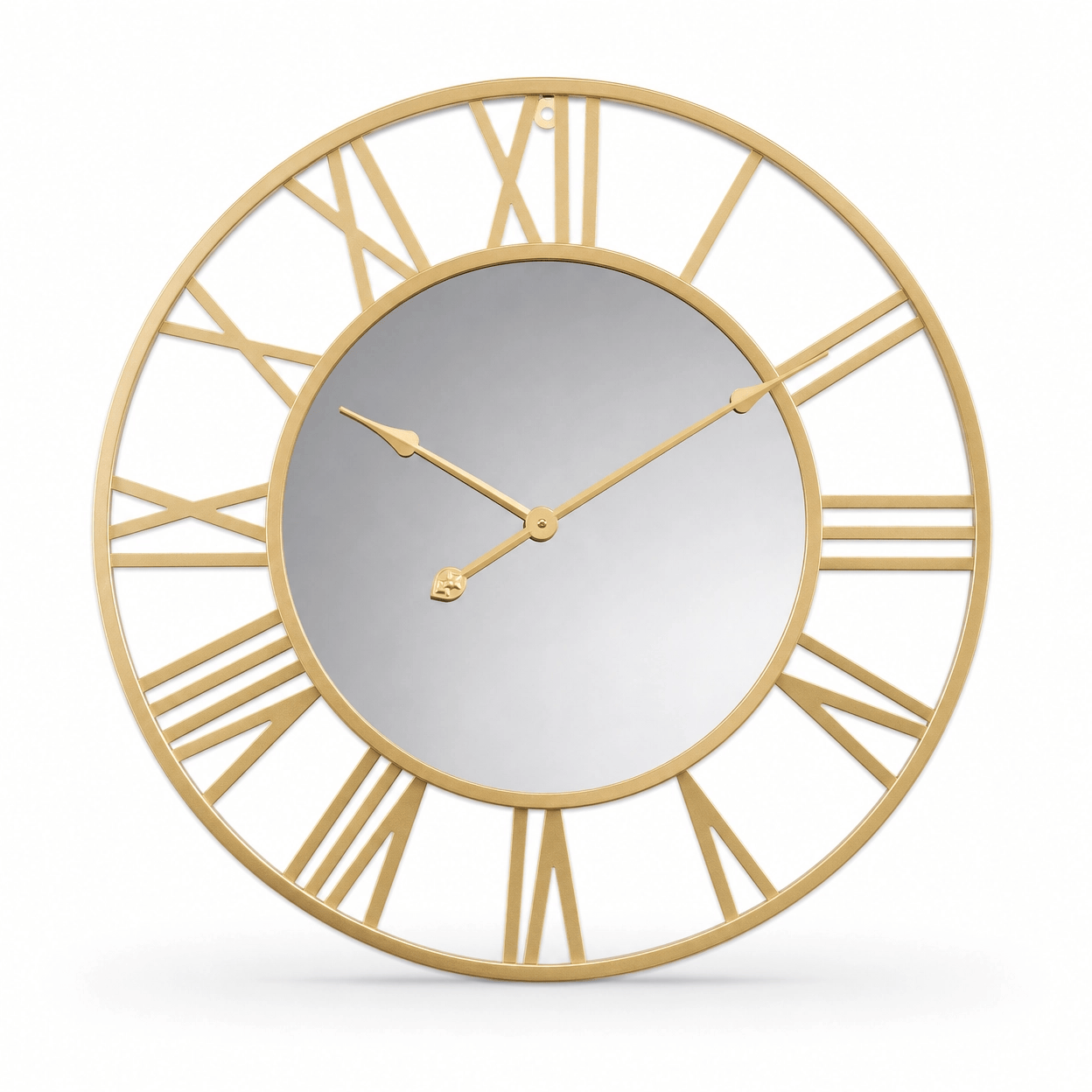 Royal Opera Gold / 40 cm Modern Mirrored Wall Clock Silent