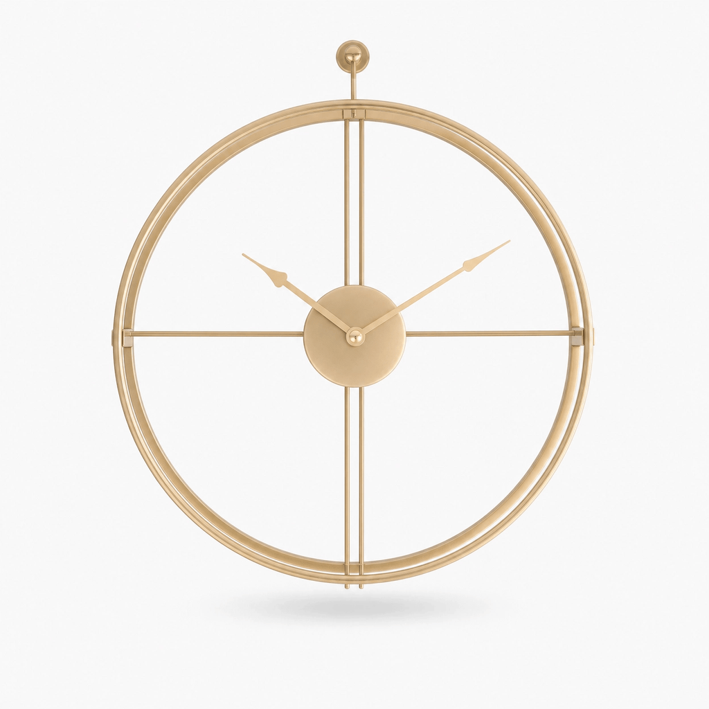 Royal Opera Gold / 55 cm Modern Round Silent Wall Clock