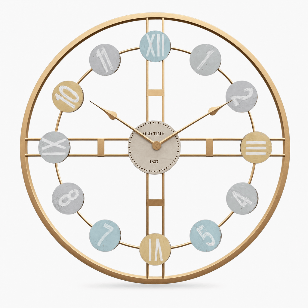 Royal Opera Golden / 50 cm Retro 3D Roman Numeral Wall Clock