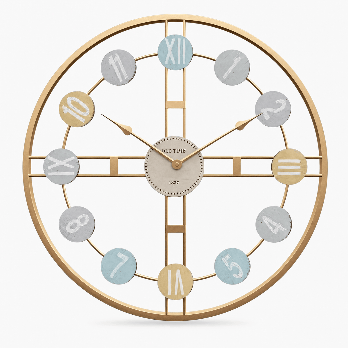 Royal Opera Golden / 50 cm Retro 3D Roman Numeral Wall Clock