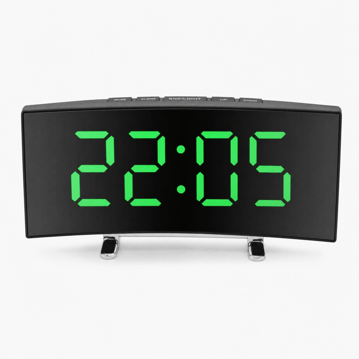 Royal Opera Green Digital Clock Curved LED Silent