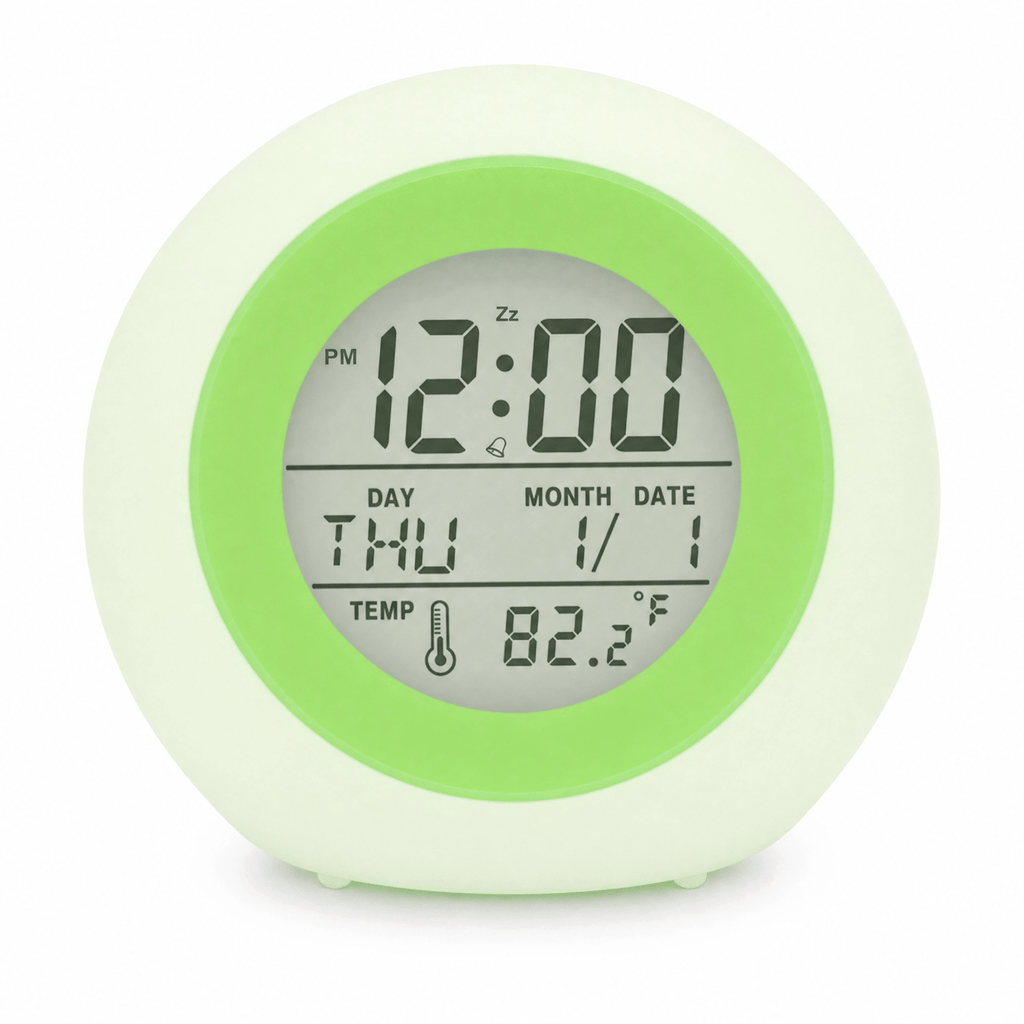 Royal Opera Green Kids Alarm Clock Multifunction Digital