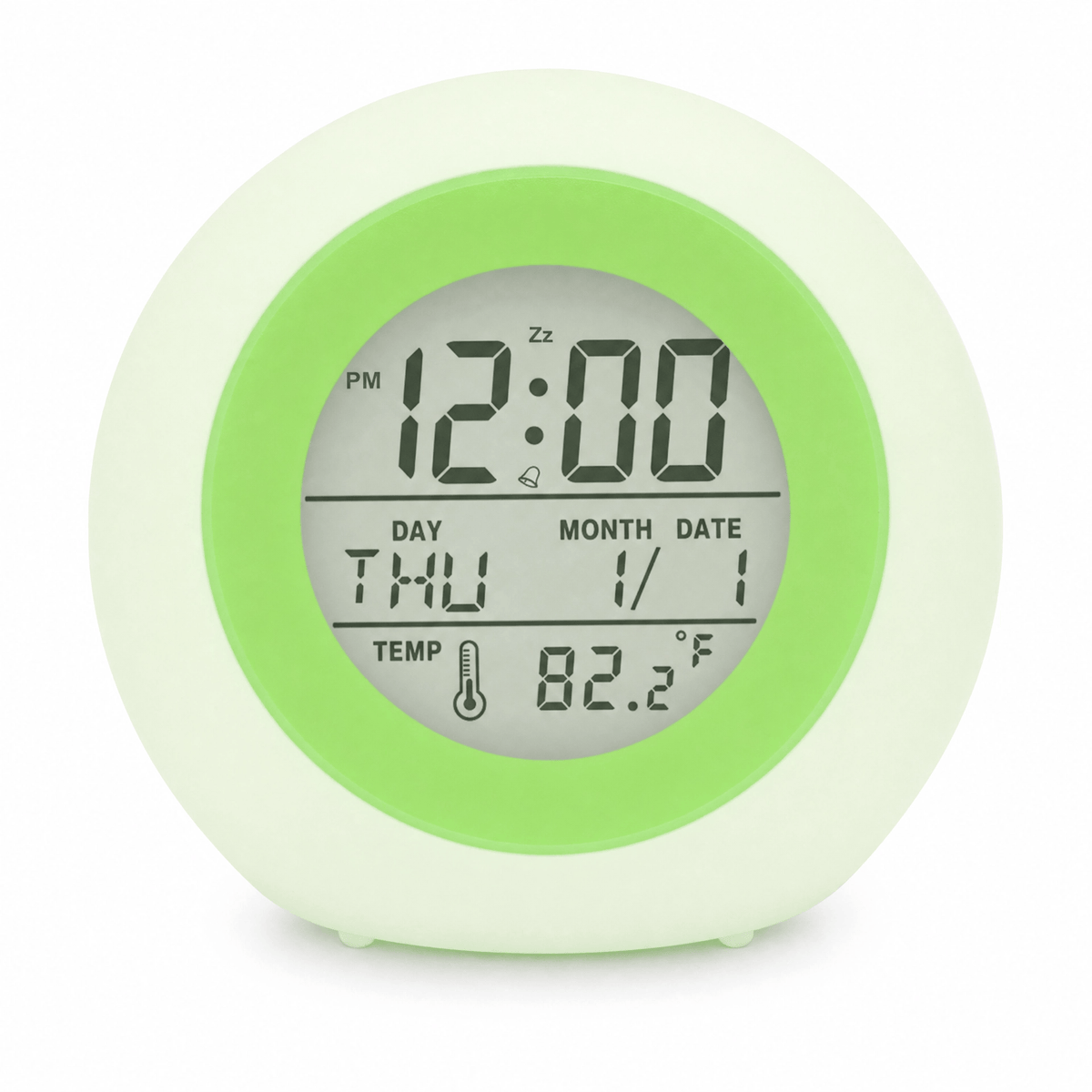Royal Opera Green Kids Alarm Clock Multifunction Digital