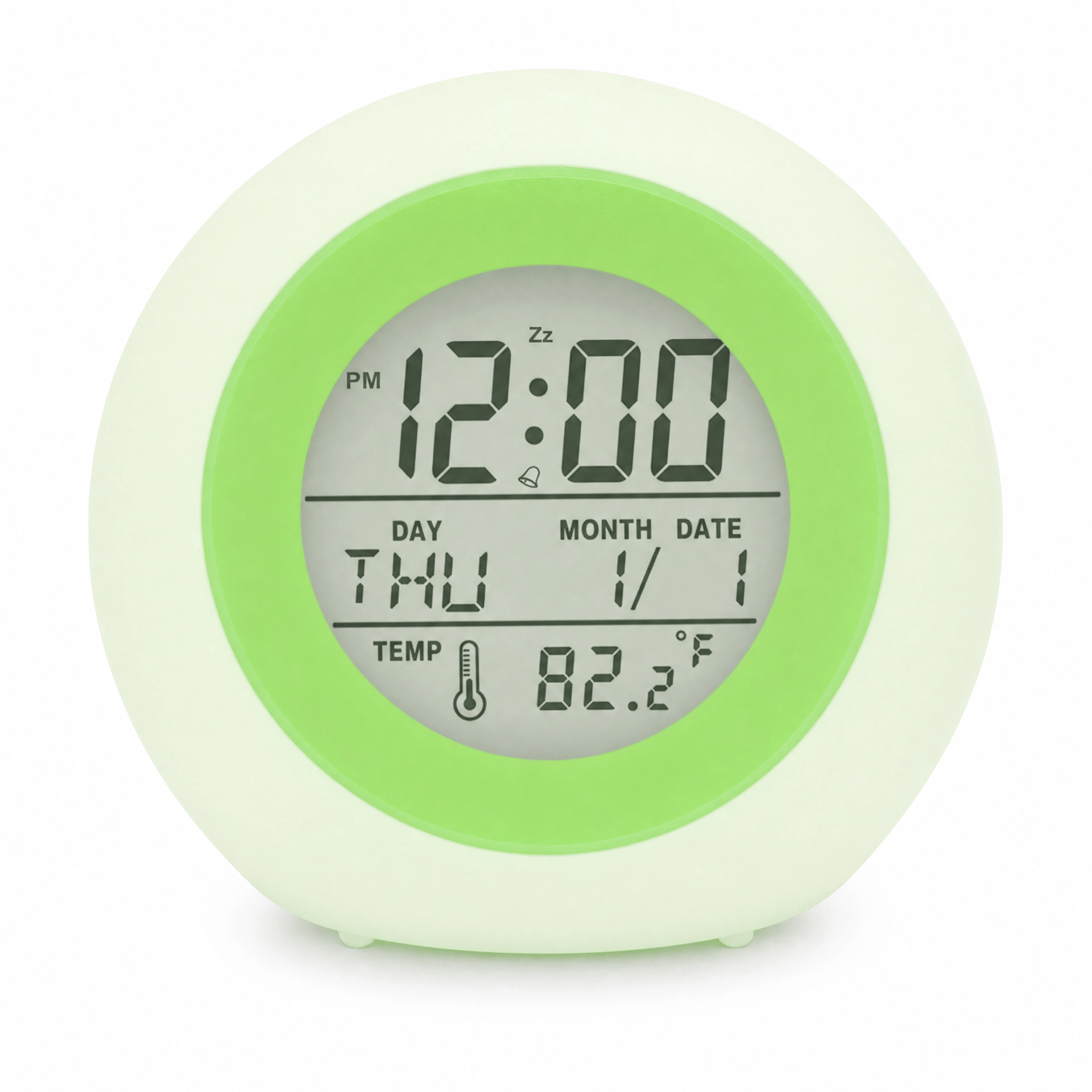 Royal Opera Green Kids Alarm Clock Multifunction Digital