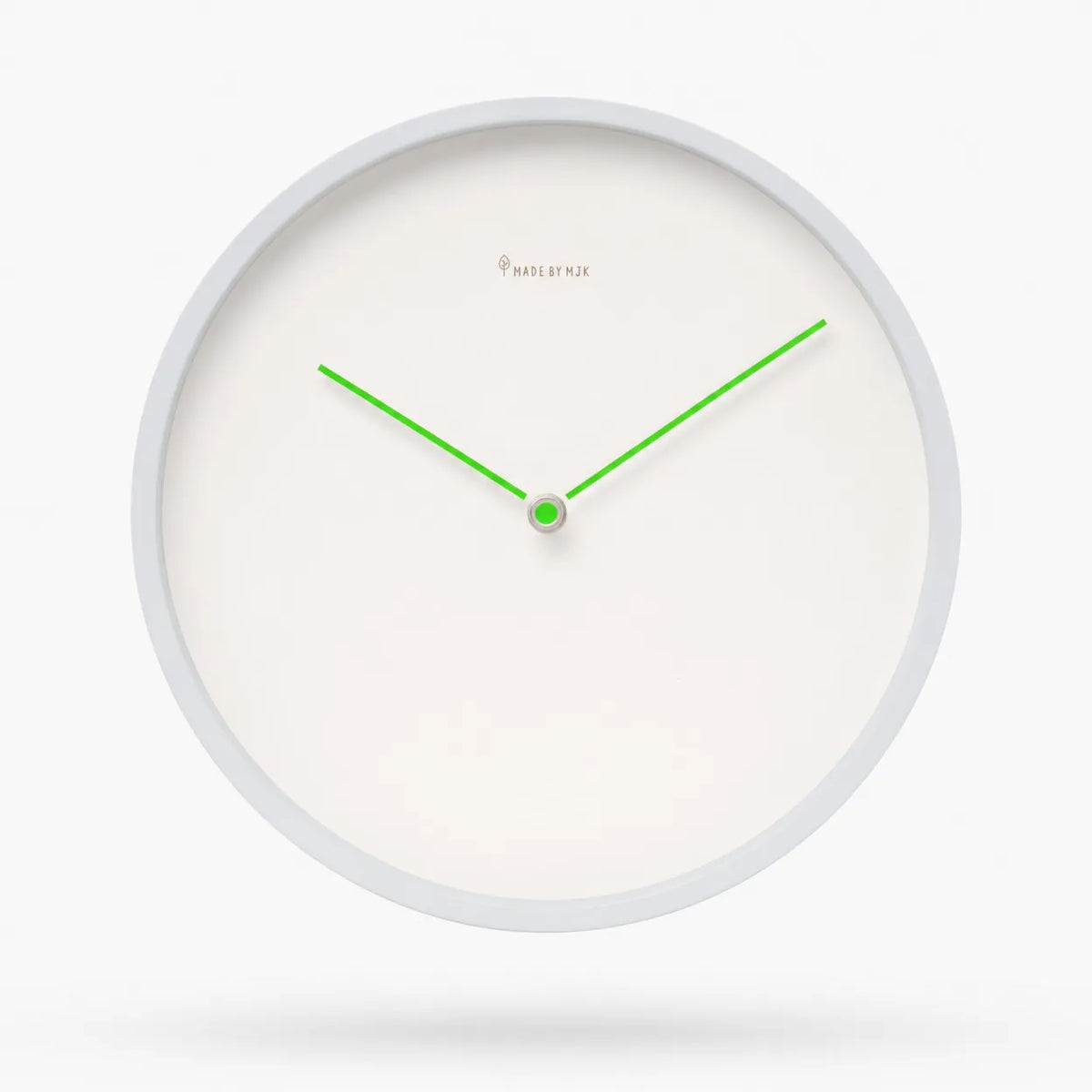 Royal Opera Green Minimalist Analog Wall Clock No Numerals