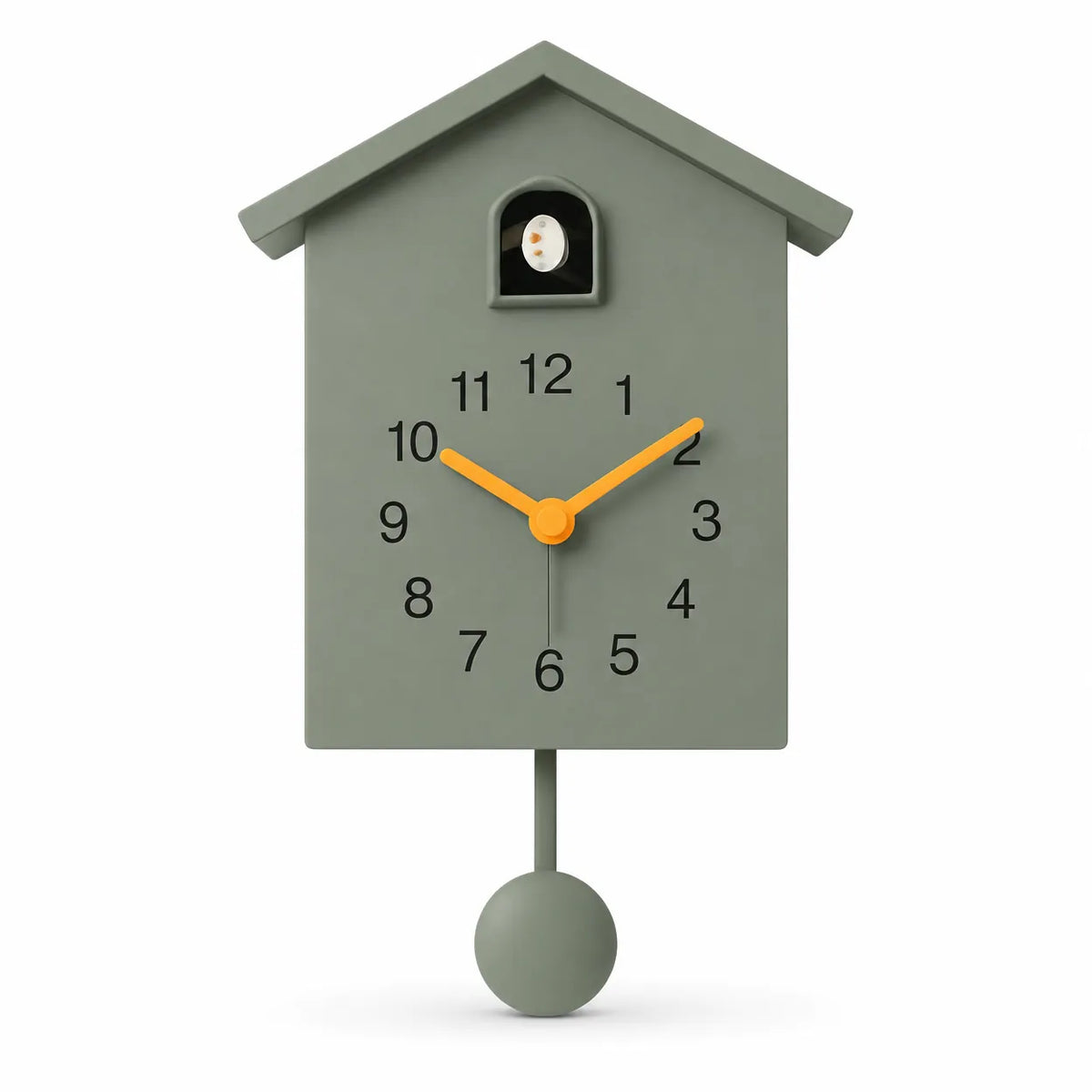 Royal Opera Green Modern Cuckoo Clock Silent Movement