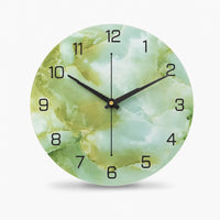 Royal Opera Green Stone Wall Clock Modern Living Room