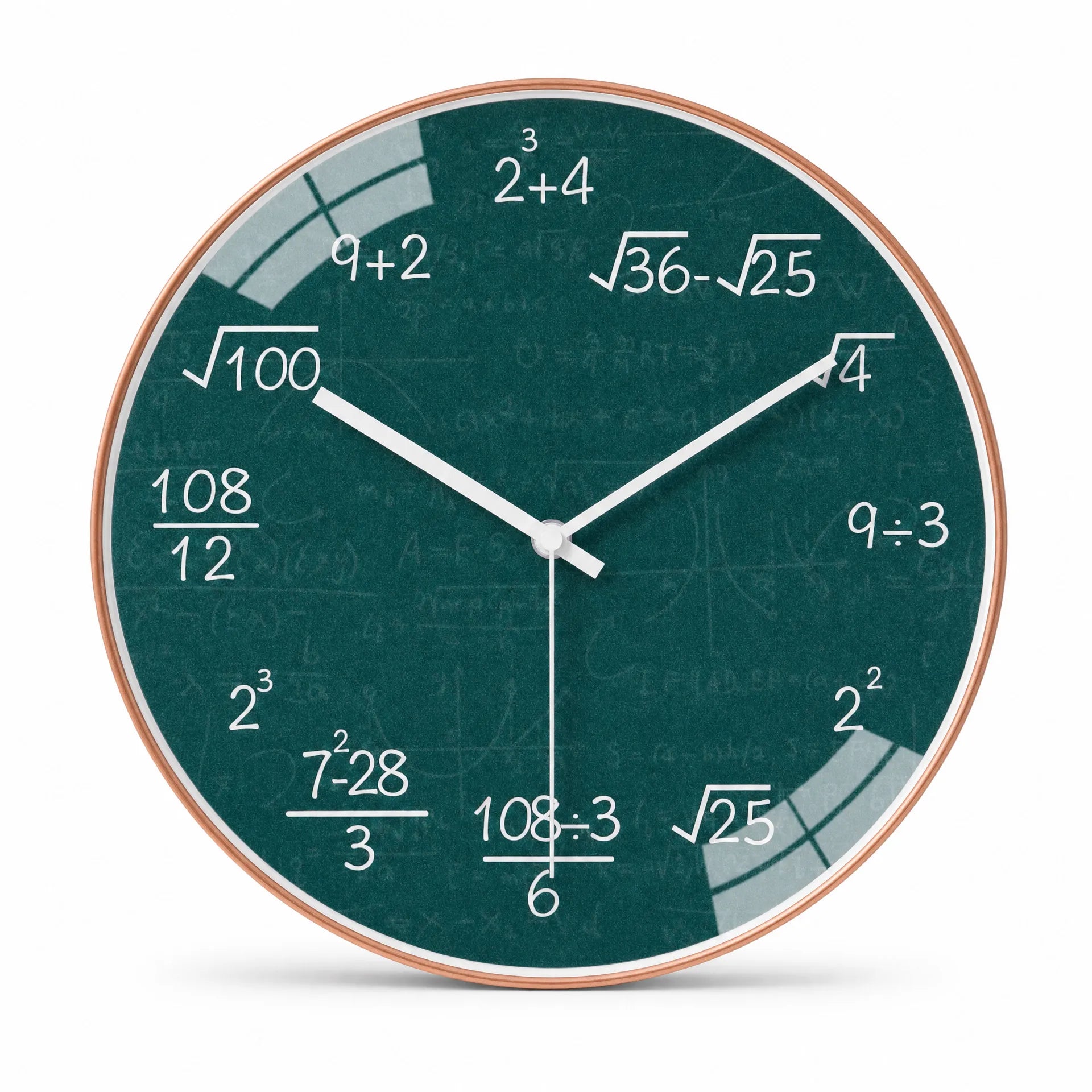 Royal Opera Green - Style 1 Mathematical Office Wall Clock