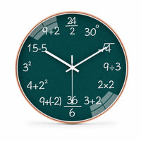 Royal Opera Green - Style 2 Mathematical Office Wall Clock