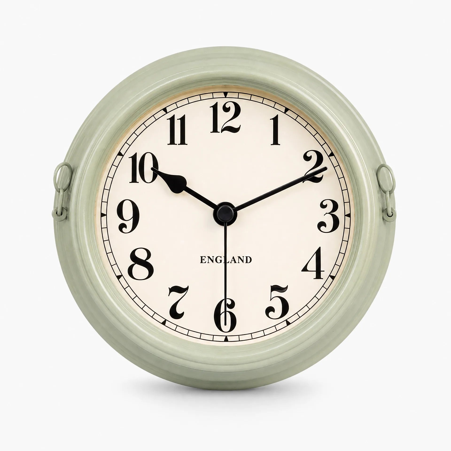 Royal Opera Green Wall Clock Vintage Silent Movement