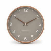 Royal Opera Grey / 25 cm Scandinavian Solid Wood Wall Clock