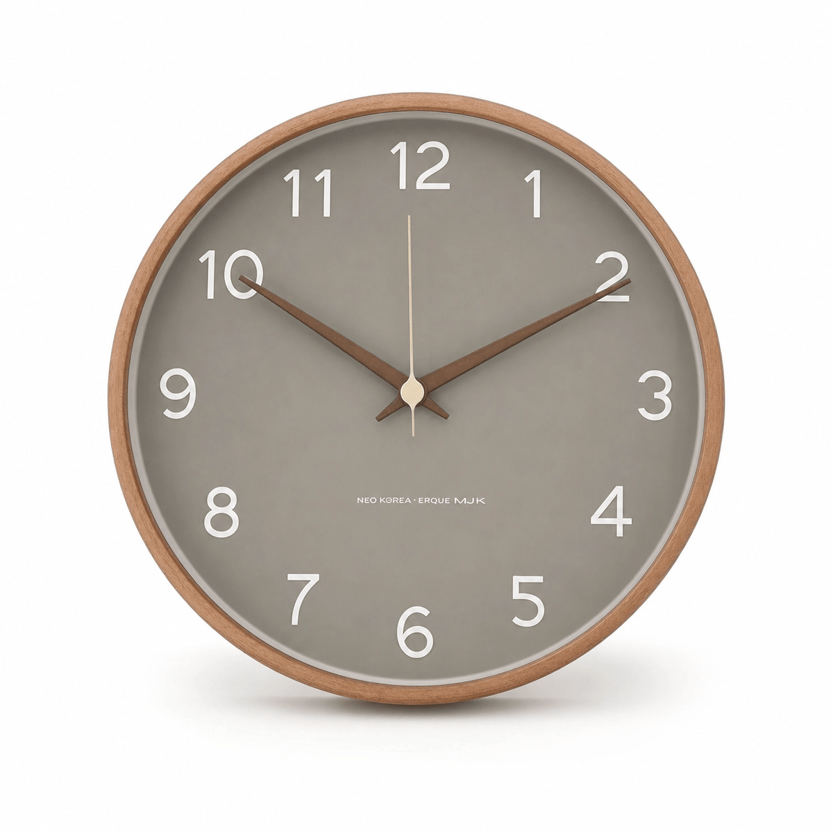 Royal Opera Grey / 25 cm Scandinavian Solid Wood Wall Clock