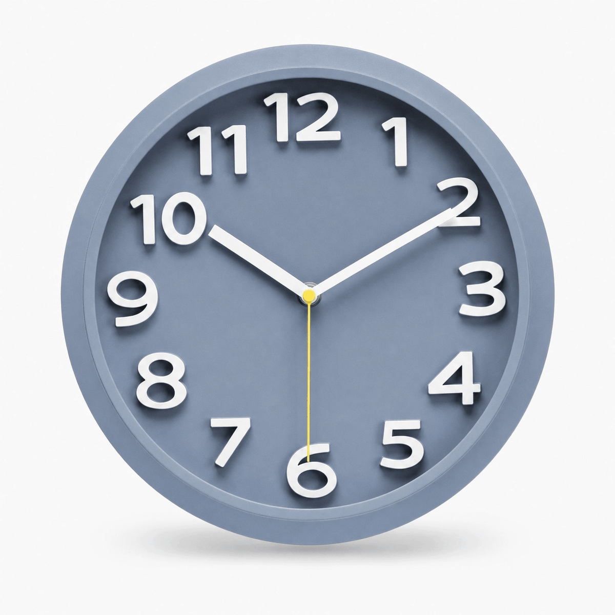 Royal Opera Grey Minimalist Silent Wall Clock Easy Read