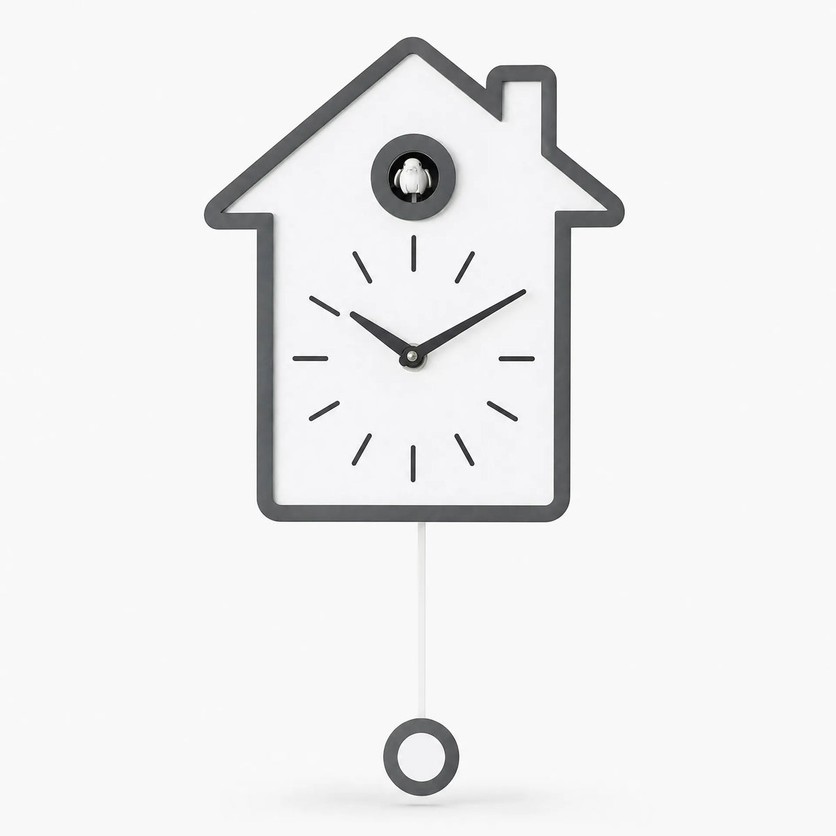 Royal Opera Grey Modern Minimalist Cuckoo Clock