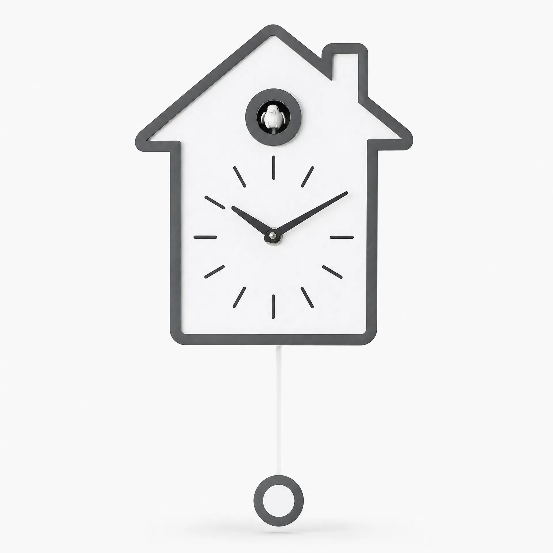 Royal Opera Grey Modern Minimalist Cuckoo Clock