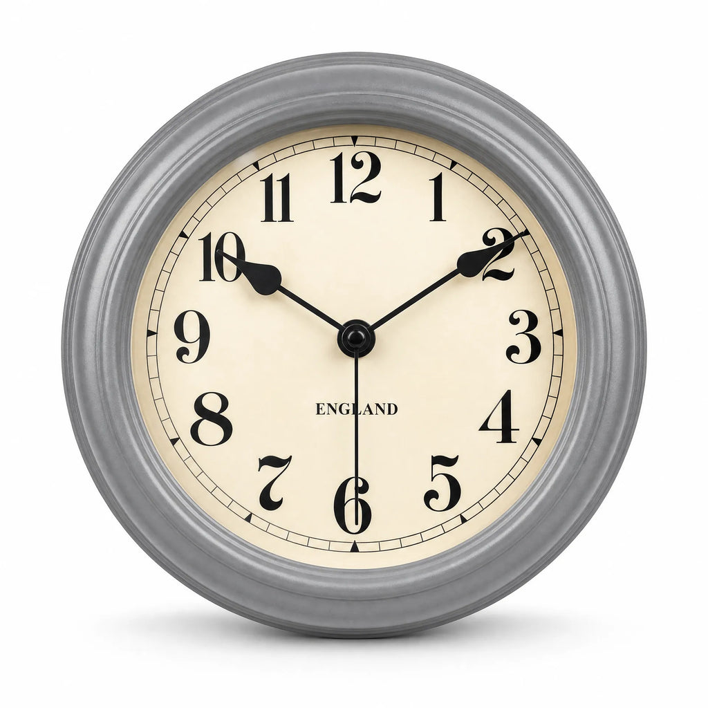 Royal Opera Grey Wall Clock Vintage Silent Movement