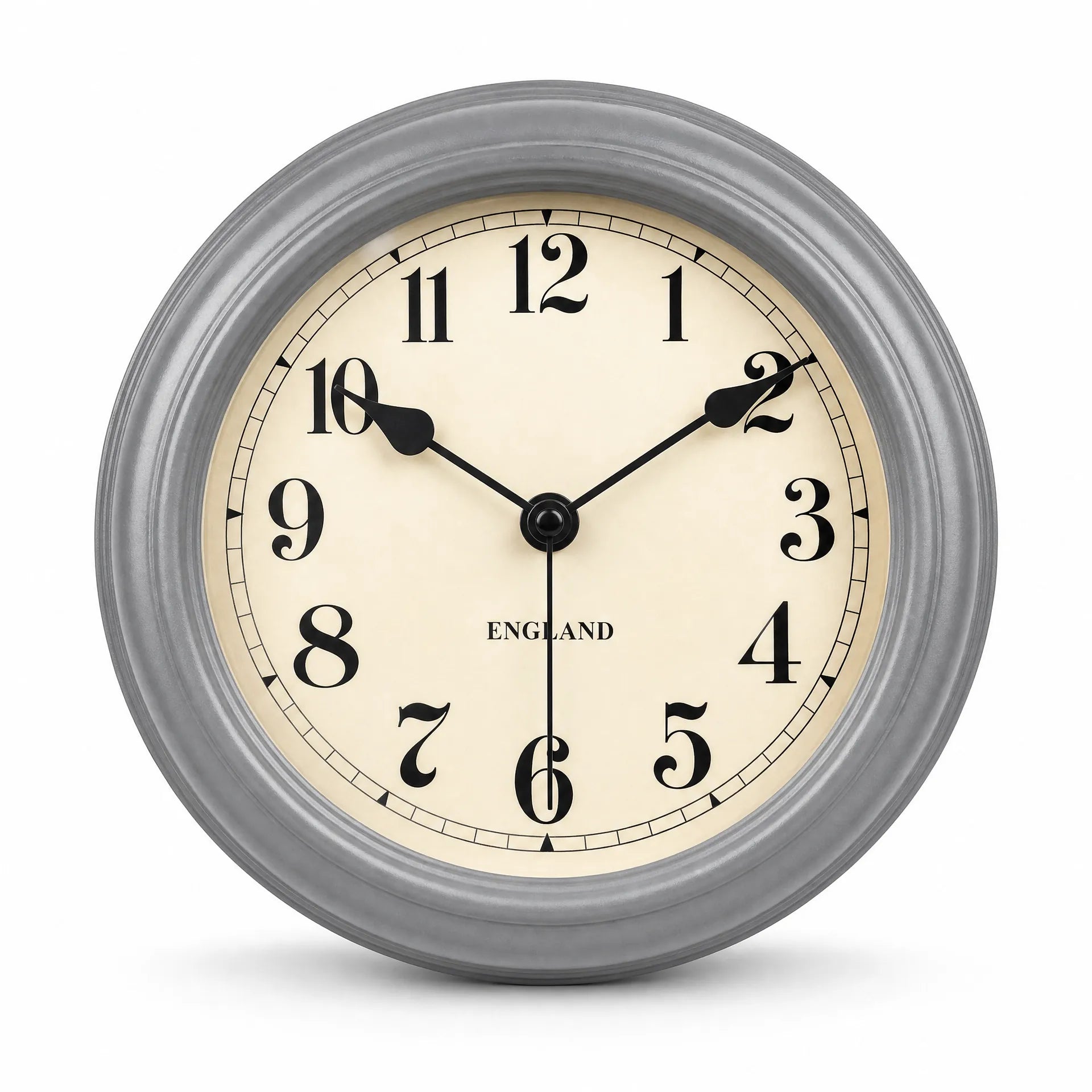 Royal Opera Grey Wall Clock Vintage Silent Movement