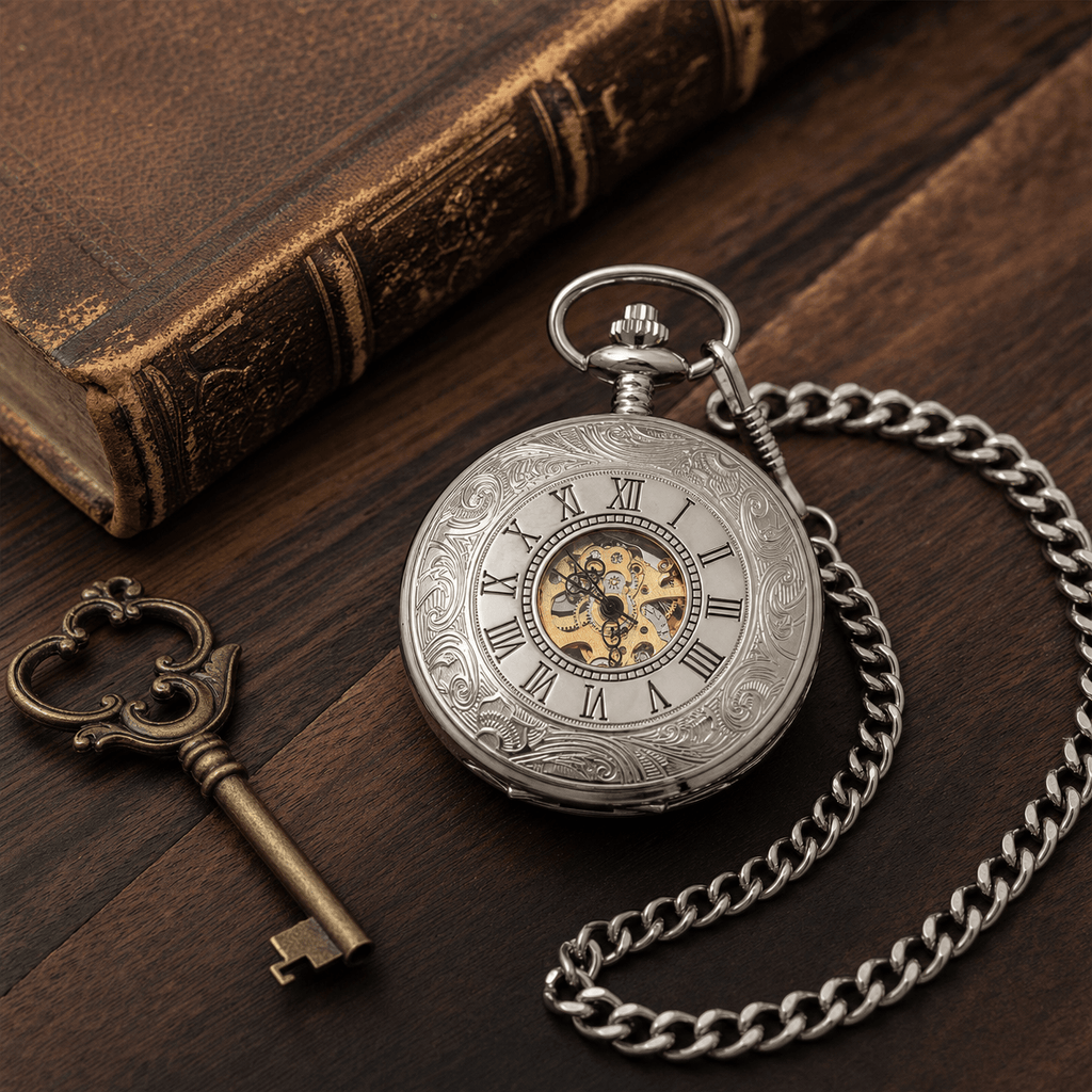 Royal Opera Half Hunter Mechanical Pocket Watch