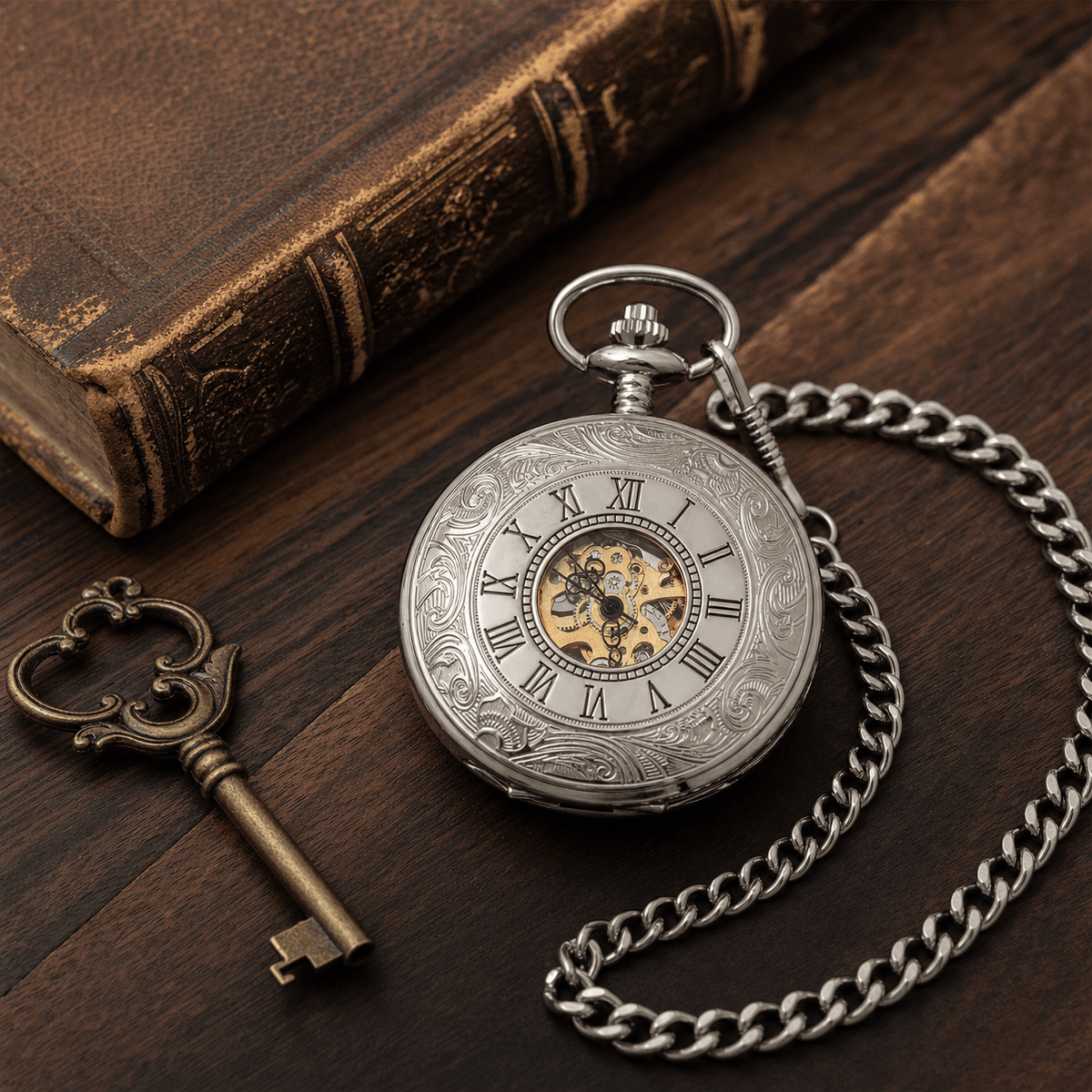 Royal Opera Half Hunter Mechanical Pocket Watch