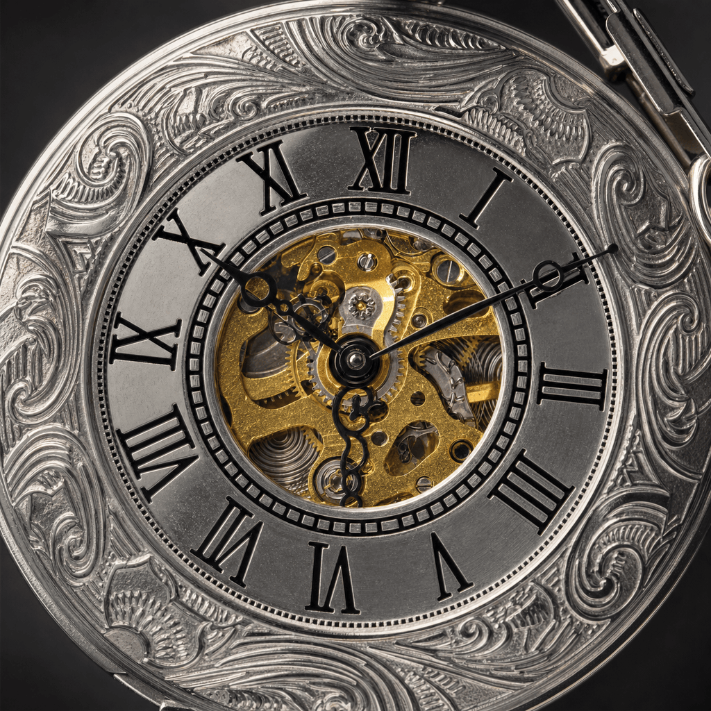 Royal Opera Half Hunter Mechanical Pocket Watch