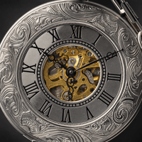 Royal Opera Half Hunter Mechanical Pocket Watch