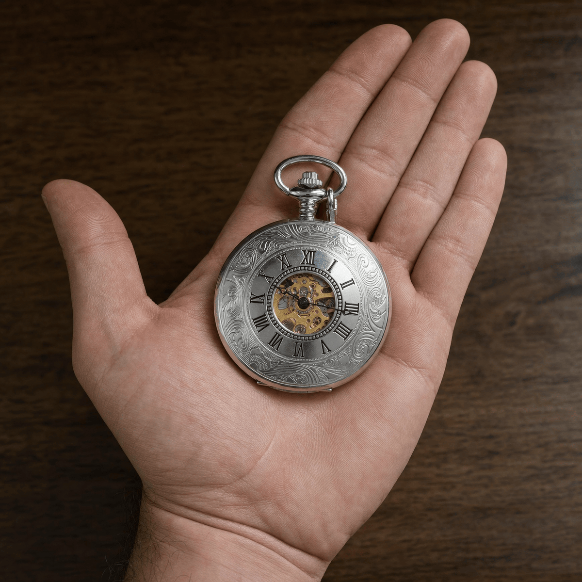 Royal Opera Half Hunter Mechanical Pocket Watch
