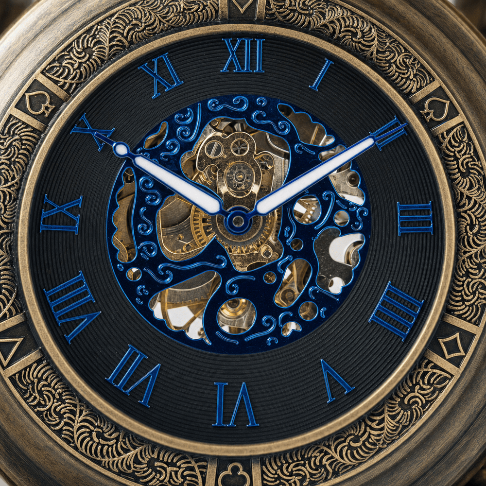 Royal Opera Hunter Case Pocket Watch Roman Numerals
