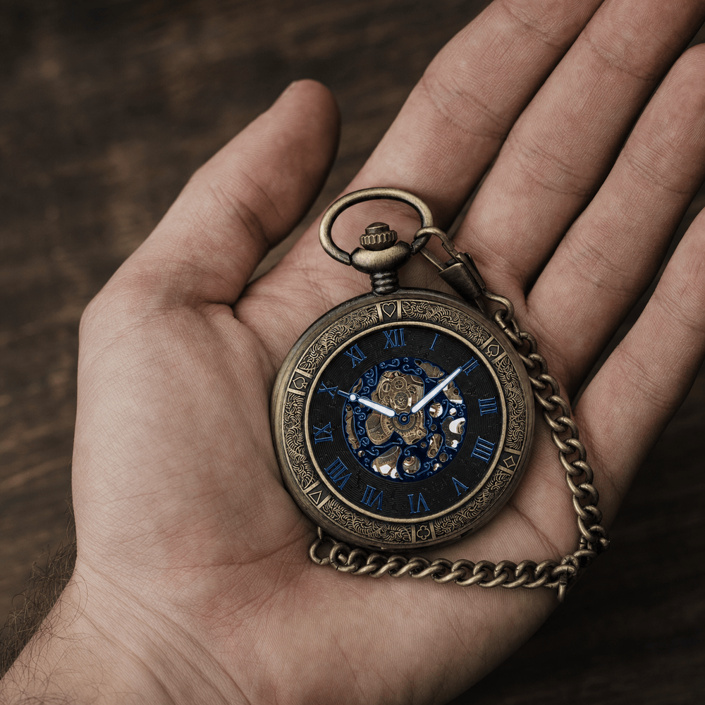Royal Opera Hunter Case Pocket Watch Roman Numerals
