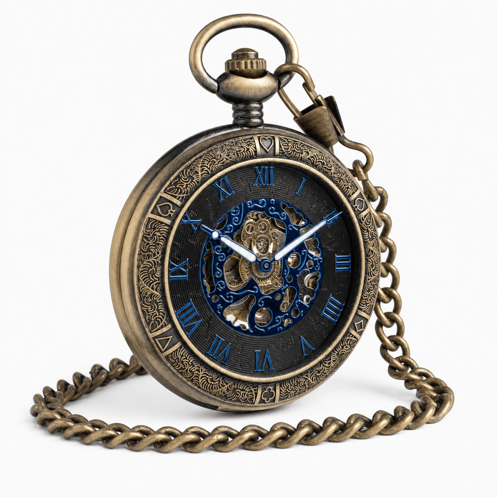 Royal Opera Hunter Case Pocket Watch Roman Numerals