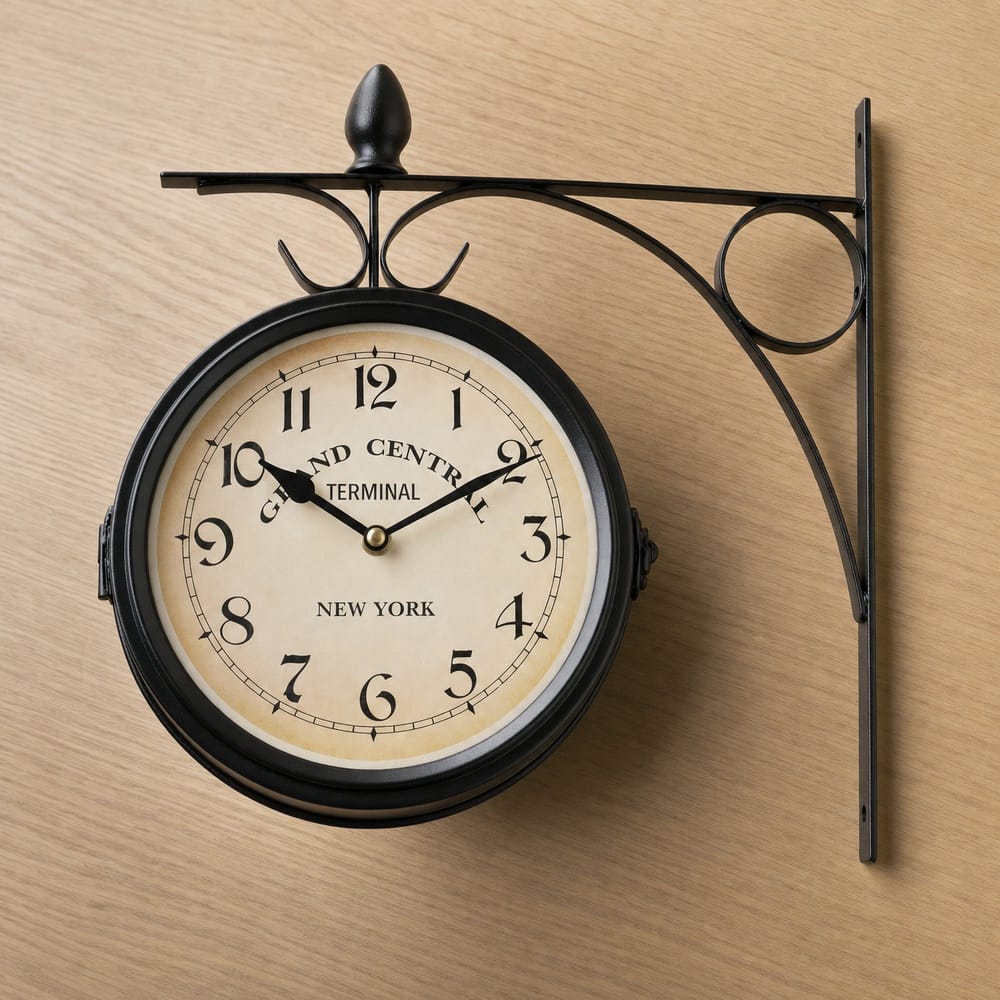 Royal Opera Industrial Station Wall Clock Roman Numerals