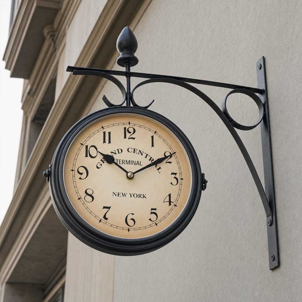 Royal Opera Industrial Station Wall Clock Roman Numerals