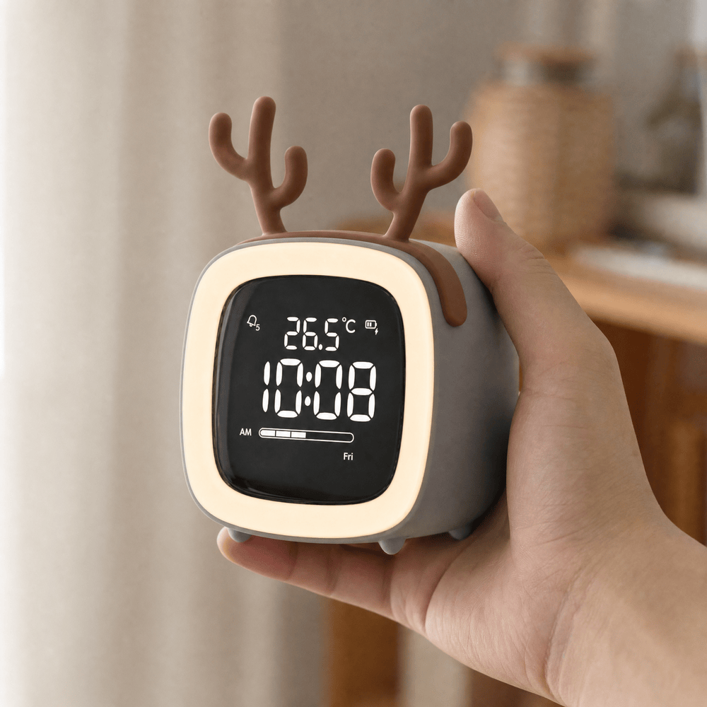 Royal Opera Kids Alarm Clock Antler Night Light