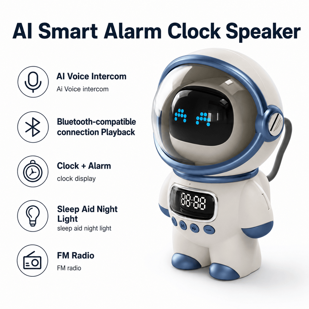 Royal Opera Kids Alarm Clock Astronaut For Boys