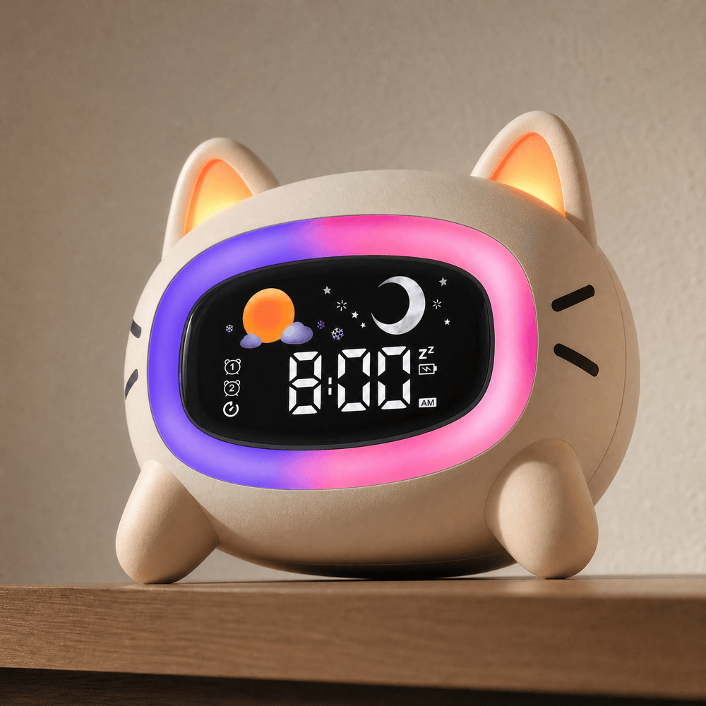 Royal Opera Kids Alarm Clock Cat Night Light